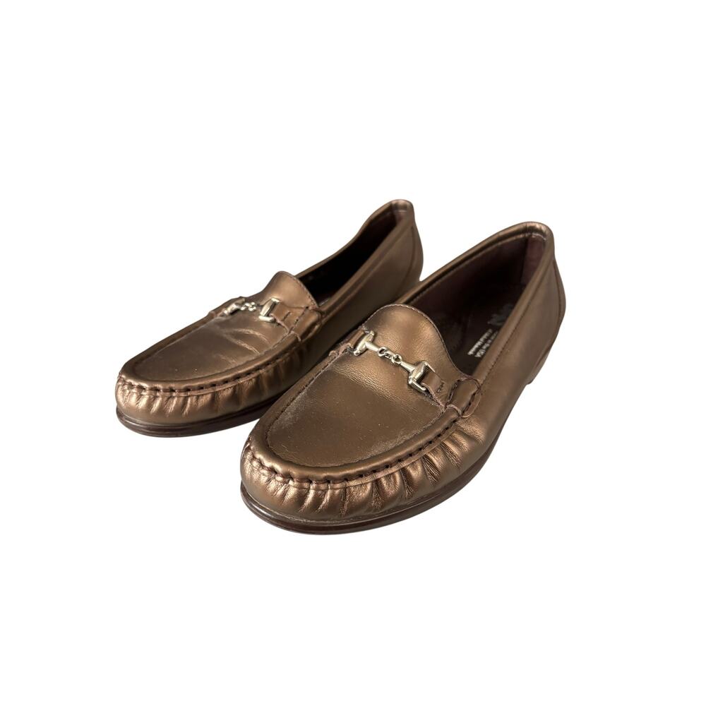 SAS Womens Metro Loafers Bronze Size 8 N Narrow